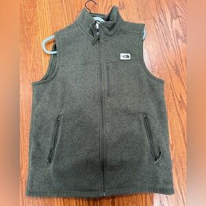 The North Face fleece vest, Forest Green, size large